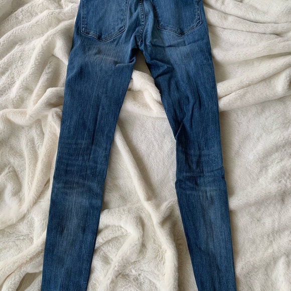Express Mid Rise Side Stripe Ankle Jeans - Picture 3 of 3